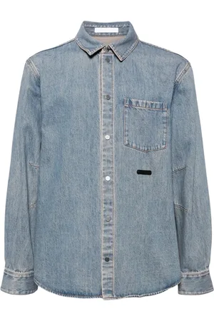 Helmut Lang Curved denim shirt