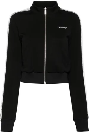 OFF-WHITE Lace logo-print track jacket