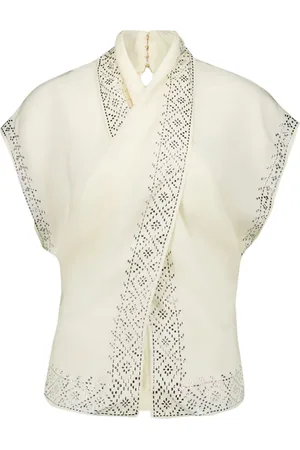 Paco rabanne Crystal-embellished blouse
