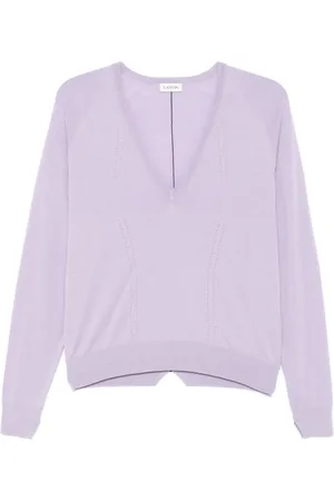 Lanvin Pointelle-trim sweater