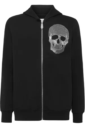 Philipp Plein Embroidered zipped hoodie