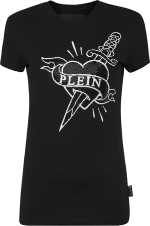 Philipp Plein Logo-crystal cotton T-shirt