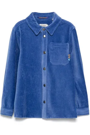 Scotch&Soda Knitted corduroy shirt