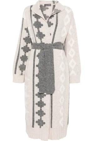 LORENA ANTONIAZZI Patterned jacquard cardigan
