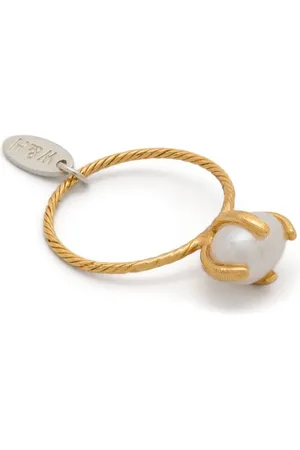 WOUTERS & HENDRIX Twisted pearl band ring