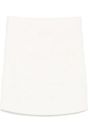 Casablanca Column Stitch mini skirt