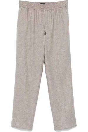 BRIONI Elasticated-waist tapered trousers