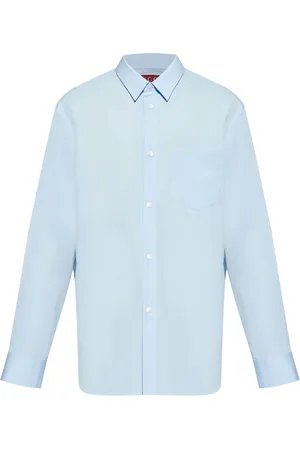 Gucci Logo-embroidered cotton poplin shirt