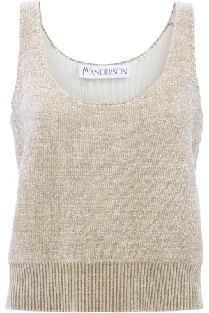 J.W.Anderson Round-neck chenille tank top