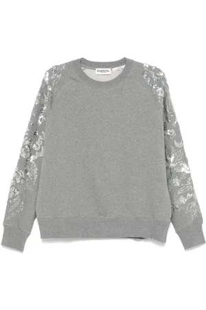 Essentiel Antwerp Sequin and bead-embellished sweatshirt