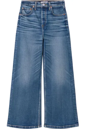 RE/DONE High-rise wide-leg jeans