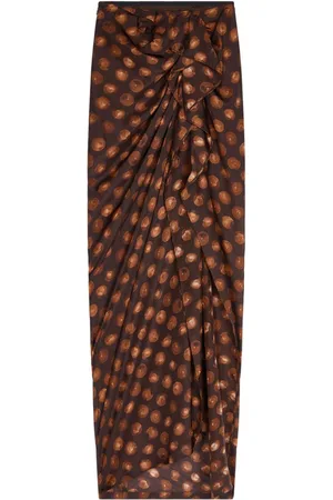 DRIES VAN NOTEN Draped ruffle skirt