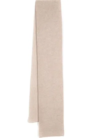 N.PEAL Plated Rib scarf