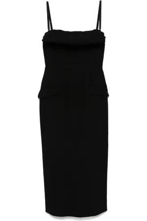 Sportmax Folded-edge midi dress