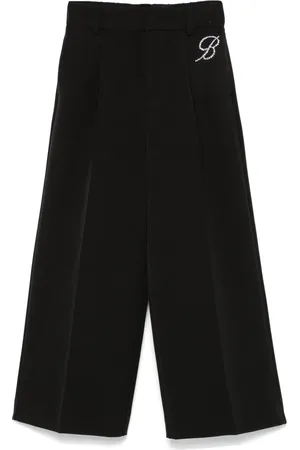 MISS BLUMARINE Rhinestone-embellished trousers