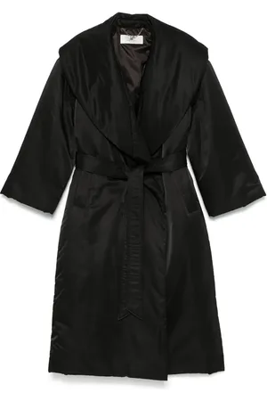Elisabetta Franchi Satin belted coat