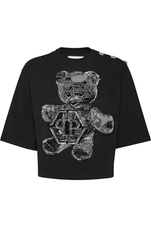 Philipp Plein Crystal-embellished cotton t-shirt