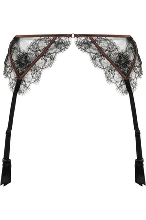 Kiki de Montparnasse Lace inset garter belt