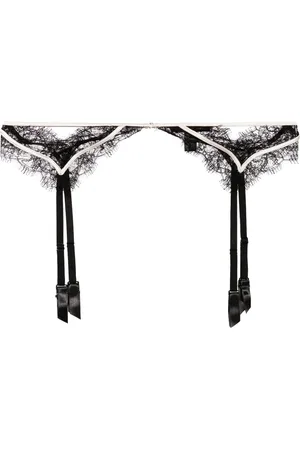 Kiki de Montparnasse Lace inset garter belt