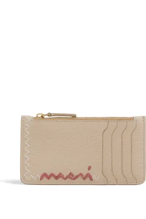 Marni Logo-embroidered wallet