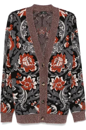 Etro Floral-jacquard cardigan