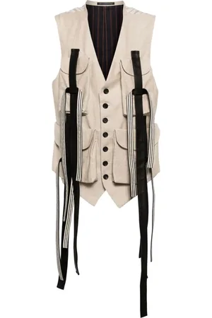 YOHJI YAMAMOTO Cargo-pockets canvas vest