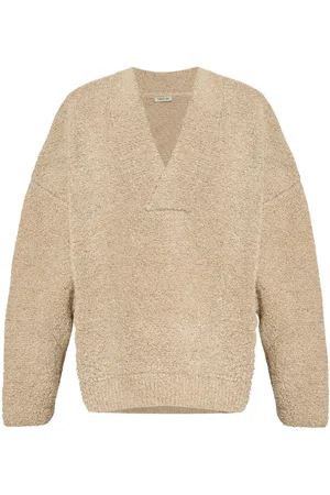 FEAR OF GOD Logo-appliqué V-neck sweater