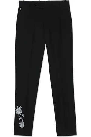 Maison Ava Floral-jacquard trousers