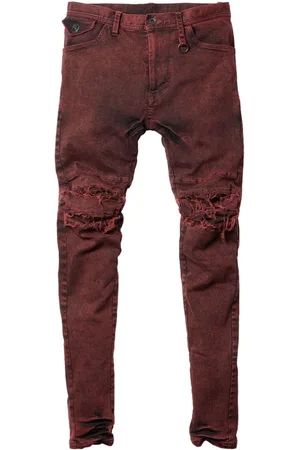 JULIUS Destroyed skinny trousers