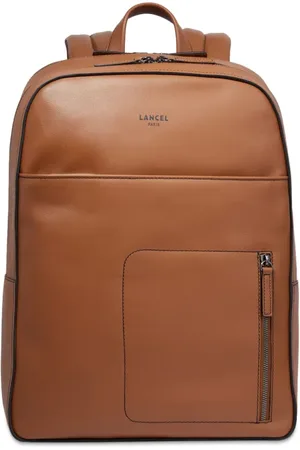LANCEL Logo-print leather backpack