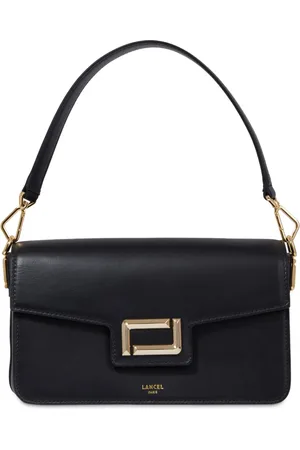 LANCEL Leather medium flap bag