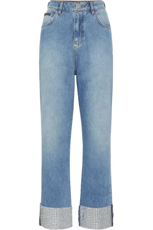 Philipp Plein Embellished straight-leg jeans