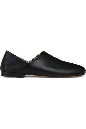 LEMAIRE Folding-heel leather slippers