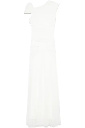 ROTATE Asymmetric maxi dress