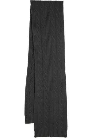 N.PEAL Cable rib scarf
