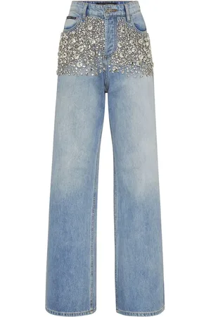 Philipp Plein Crystal-embellished jeans