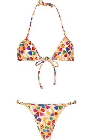 Reina Olga Geometric-print bikini