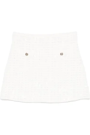 Maje Sequinned knitted mini skirt