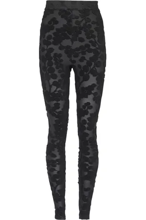 Balmain Floral-embossed leggings