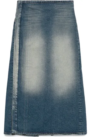 Y / PROJECT Denim midi skirt