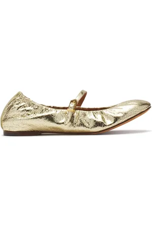 Lanvin Logo-tag leather ballerinas