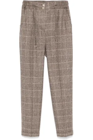 Kiton Checkered trousers
