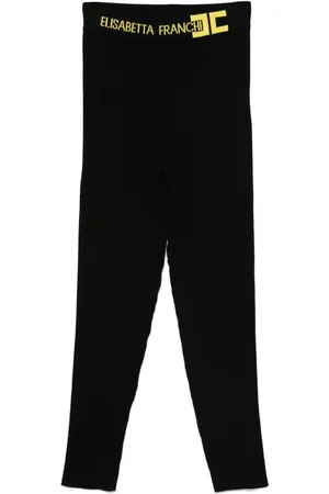 Elisabetta Franchi Logo waistband trousers