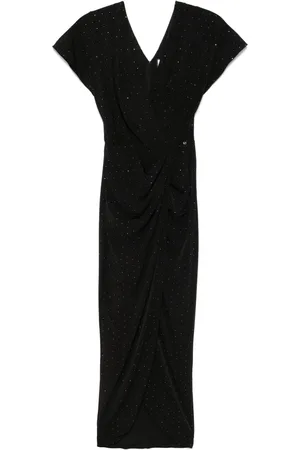 NISSA Crystal-embellished midi dress