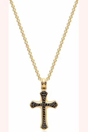 Nialaya Cross-pendant chain necklace