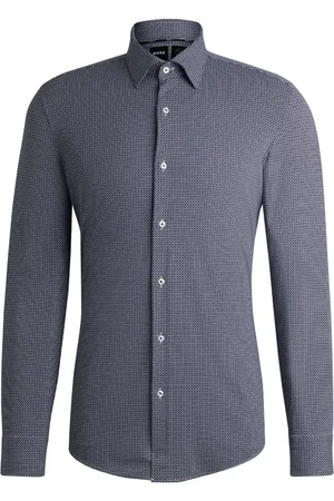HUGO BOSS Geometric-print shirt