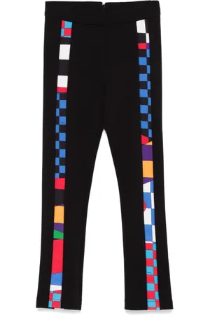 PUCCI Junior Giardino-print panels leggings