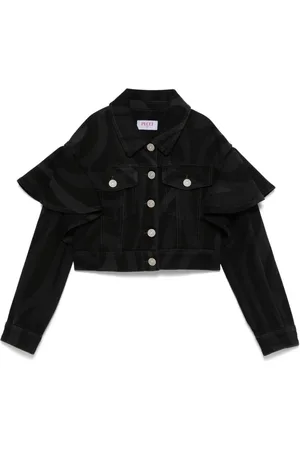 PUCCI Junior Ruffle denim jacket