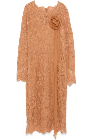 ERMANNO SCERVINO Floral-lace midi dress