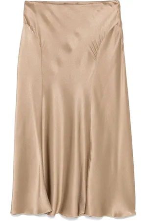 Alberta Ferretti Satin midi skirt
